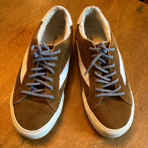 Madewell Shoes Madewell Suede Burnt Orange Sneakers Usw7